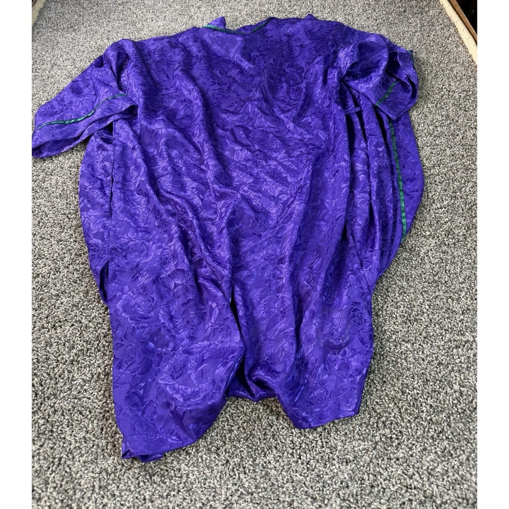 Vintage 90s Victoria's Secret Gold Label Robe Women's Size OS Purple - Picture 2 of 9